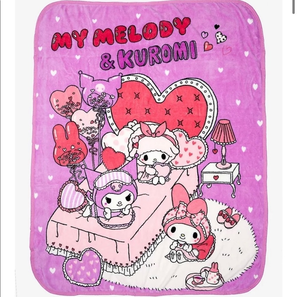 My Melody & Kuromi Throw Blanket